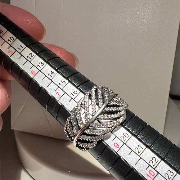 Light as a Feather Clear CZ Ring - Size 8 - Picture 8 of 14